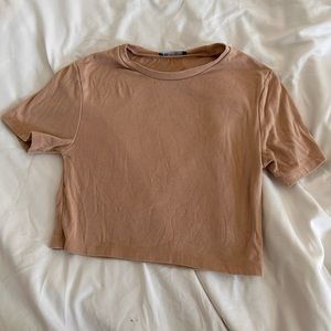 Zara Short Sleeve Crop Top